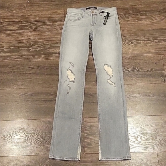 ❤️ NWT! J BRAND RAIL SKINNY JEANS, SPLIT HEM, 00 (24) - Picture 1 of 9